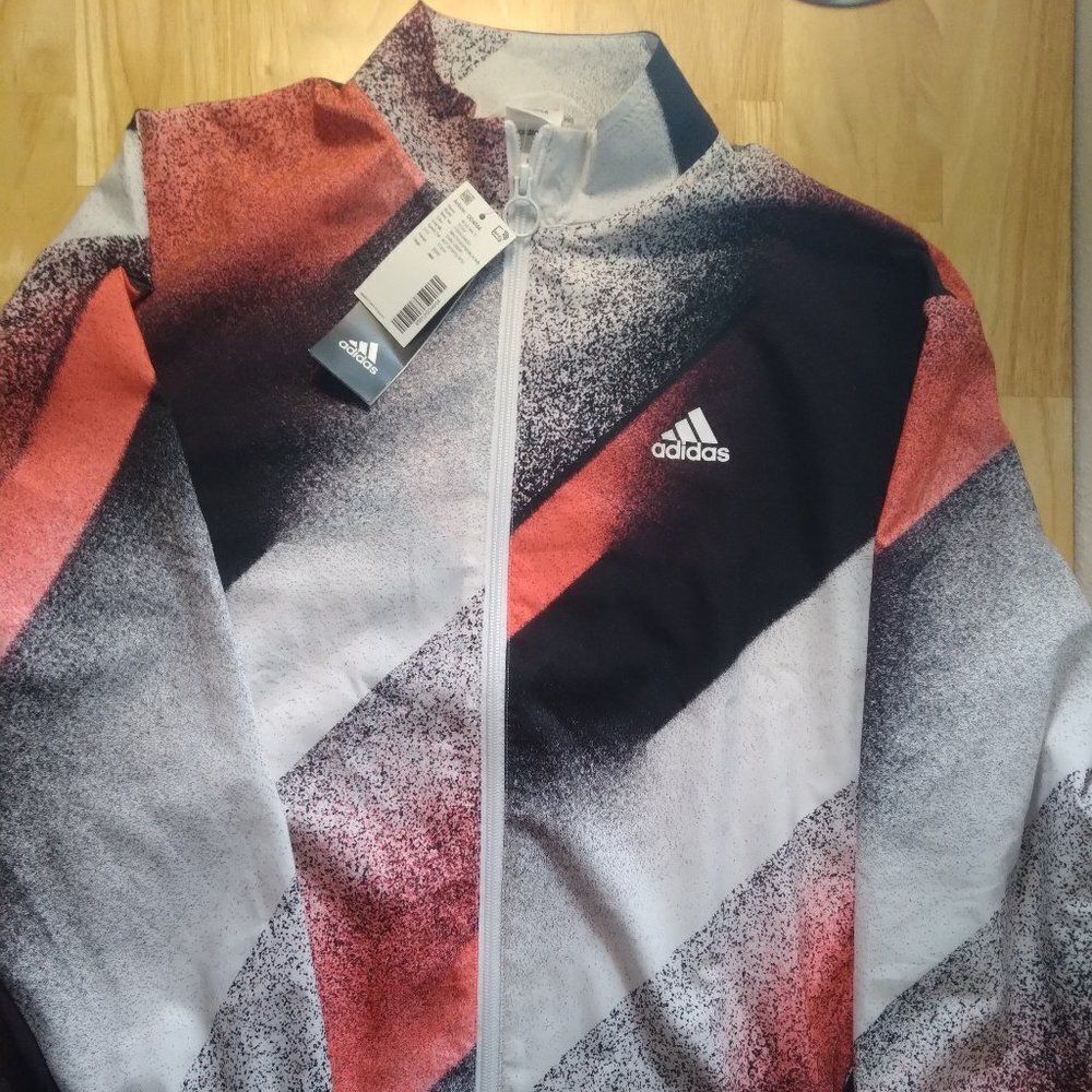 NWT Sample Adidas Color Block Unleash Confidence Windbreaker Jacket 2019